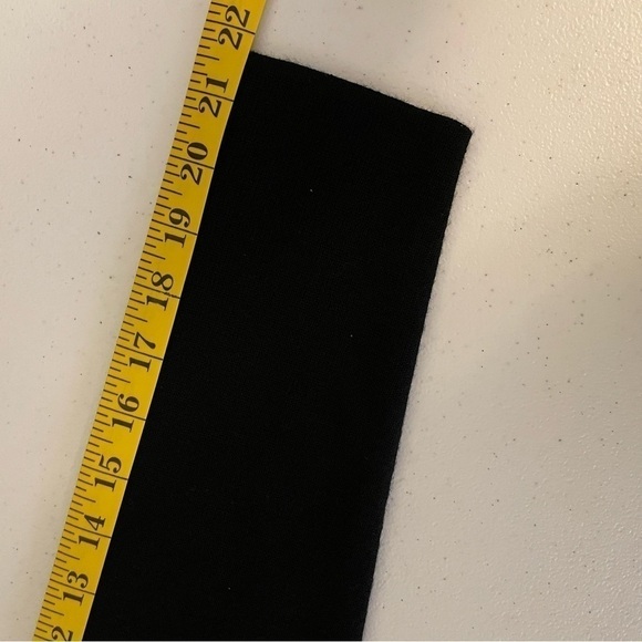 NWT Nina Leonard Black Sweater Jacket Dress Long Sleeves Leopard Collar Size M - Picture 8 of 10